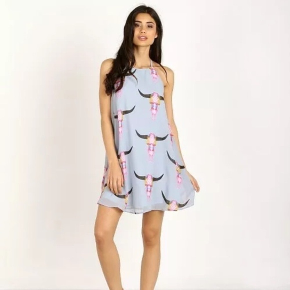 Show Me Your MuMu Gomez Halter Mini Dress Size XS